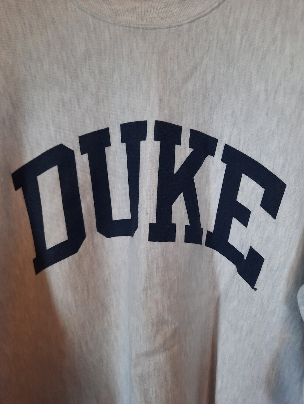 Champion Reverse Weave Duke University Gray Unisex Crewneck Sweatshirt Size L - Picture 5 of 13